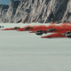The Battle of Crait begins in Star Wars: The Last Jedi.